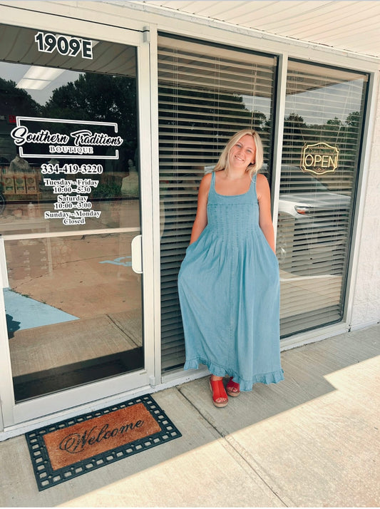 Riley denim maxi